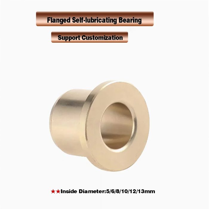 Bronze Sleeve Flange Through-Hole Bearing Bushings