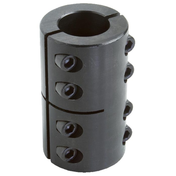 Metric Two Piece Clamping Rigid Coupling with Keyway, 12 mm Inside x 29 mm Outside Dia
