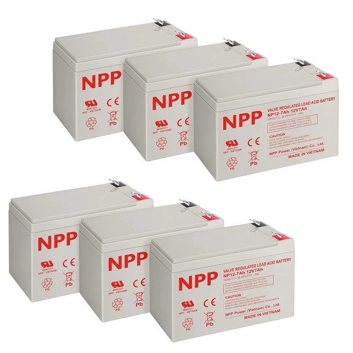 12V 7Ah Rechargeable AGM SLA Battery with F1 Terminals