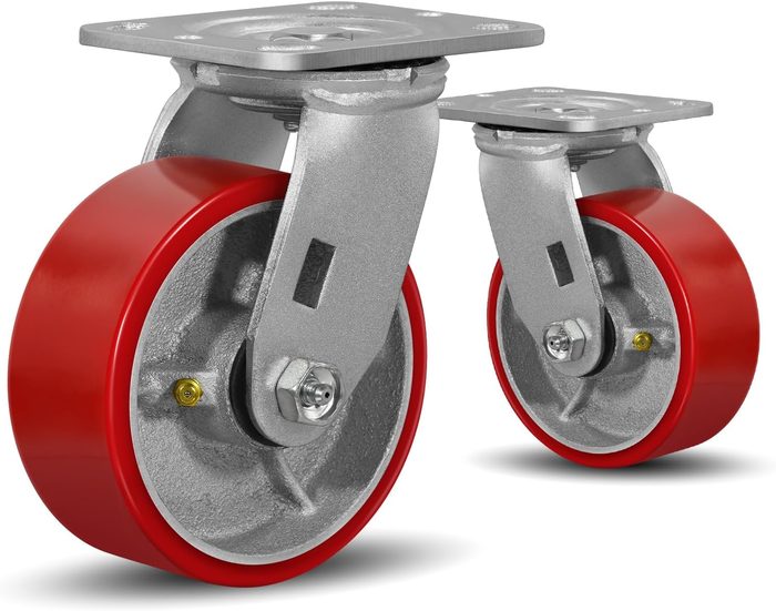 5" x 2" Swivel Heavy Duty Caster Roller Bearing Phenolic Wheel