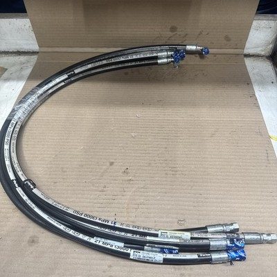 Parker 387-4 Hydraulic Hose Assemblies, 1/4" (6.3mm), 3000 PSI, 43” Long