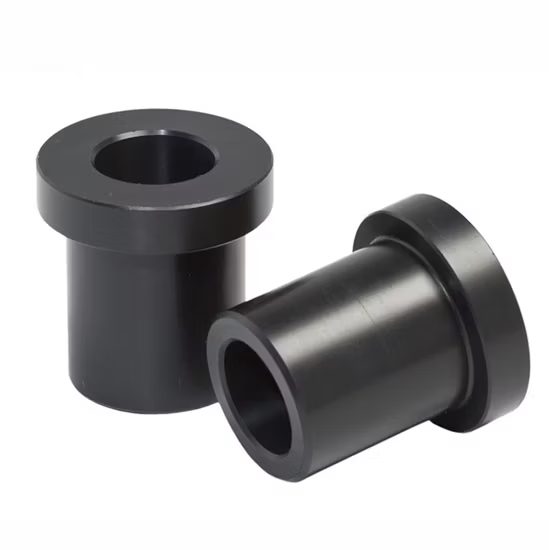 Custom Anodized Black Nylon Flange Bushings