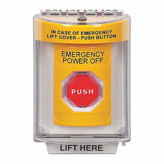 Exit Push Button 4 7/8 in Ht
