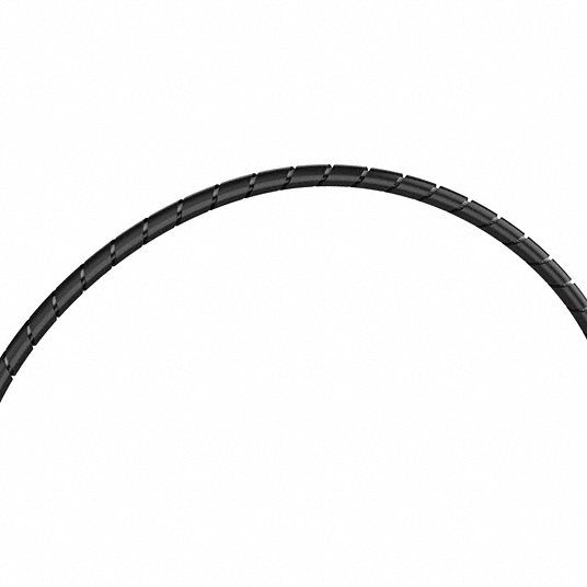 Spiral Wrap, .50" x 100 ft., 1/2 in Wd, For 4 in Max Bundle Dia