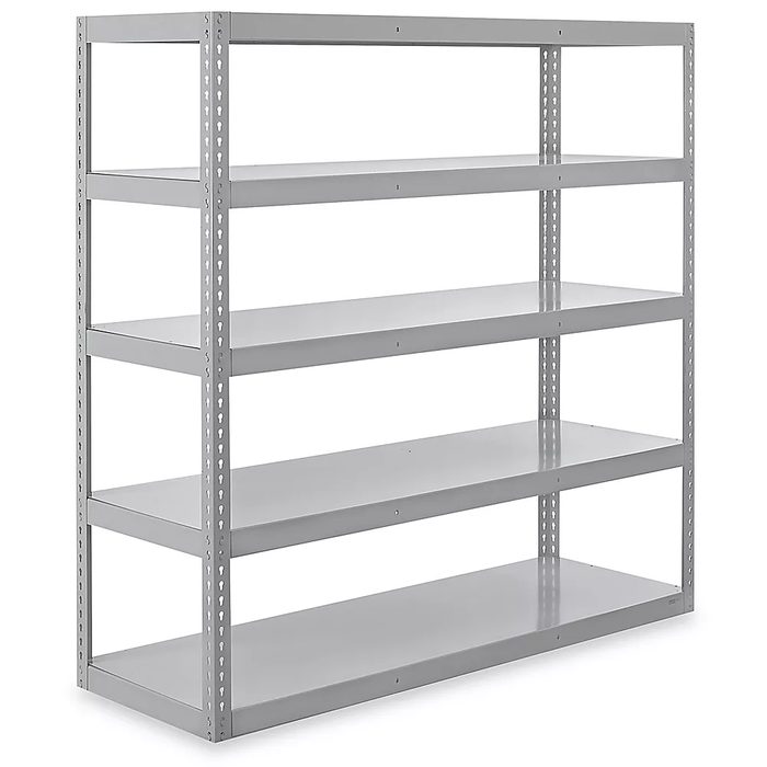 Heavy-Duty Steel Shelving, 72 x 24 x 72"