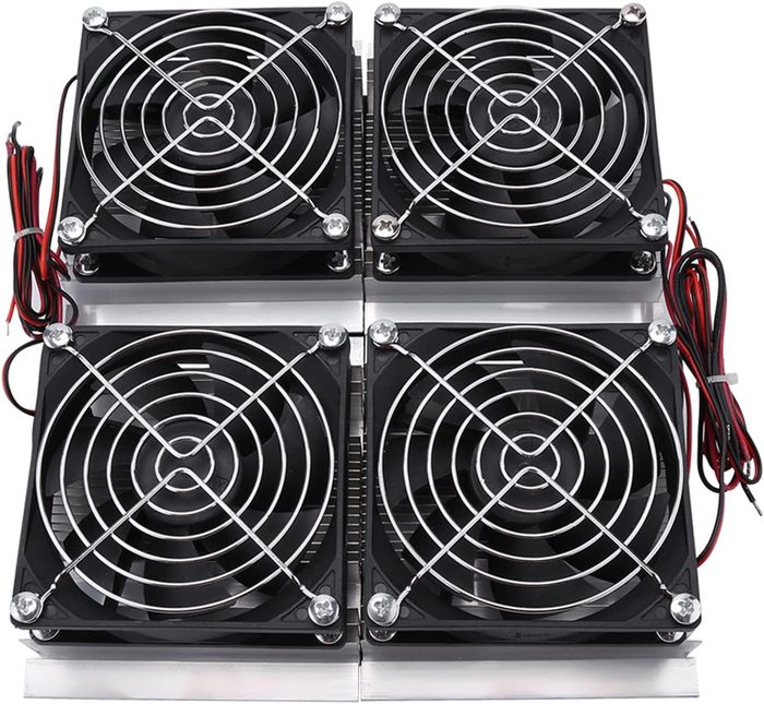 Thermoelectric Cooler Peltier, 12V 240W Semiconductor Refrigeration Cooling System Cold Plate Cooler with Fan