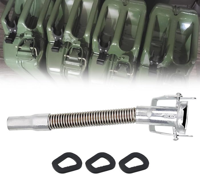 Long-Nose Flexible Steel Pipe Oil Spout for NATO Metal Jerry Cans