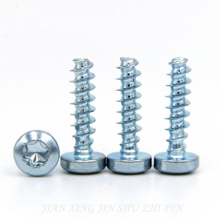 K30 K35 K50 Phillips Pan Head Plastic Self Tapping Screws PT Thread Oval Style for Metric System