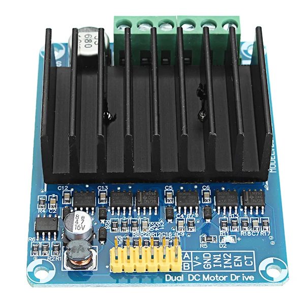 2 Channel DC Motor Driver 12V 30A H-Bridge PWM