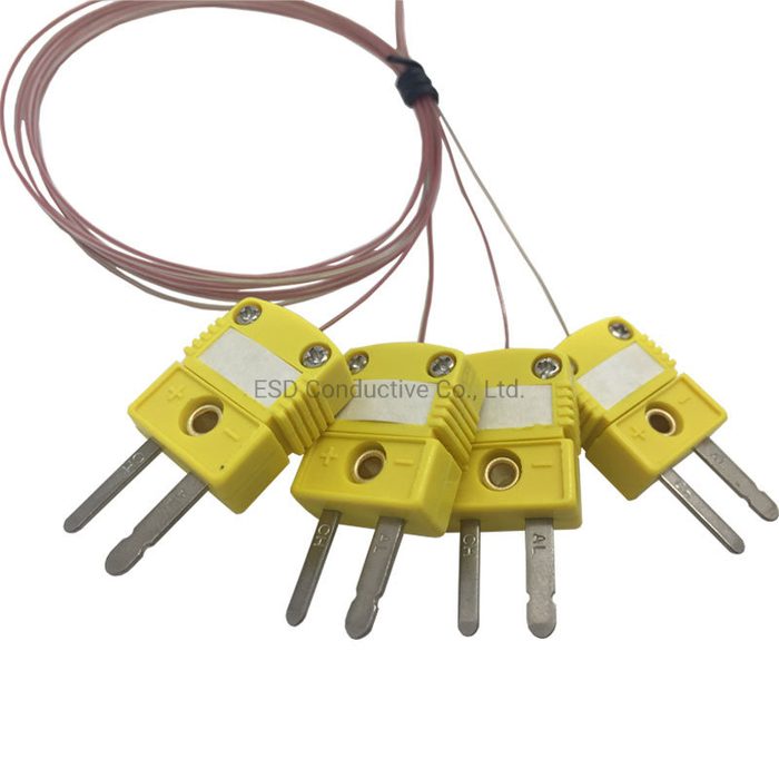 Mini K/J/T Type Thermocouple Standard Connector With Clamp