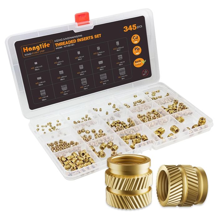 Heat-Set Threaded Inserts Assortment Box