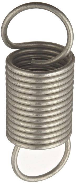 Extension Spring: 50.8 mm OD, 232.92 mm Extended Length