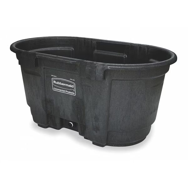 100 gal. Stock Tank, Black, 52" L, 31" W