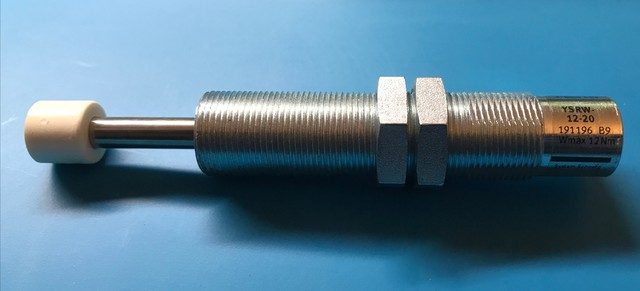 Pneumatic Shock Absorber, Single-Acting, Push