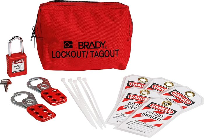 Compact Safety Padlock Kit - Red