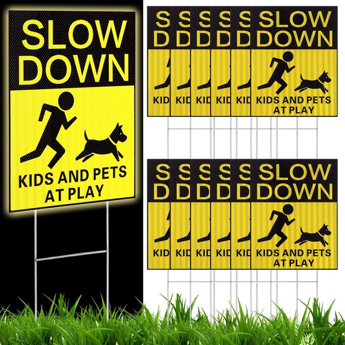 Kids Safety Sign for Street Outdoor Lawn Decorations Traffic