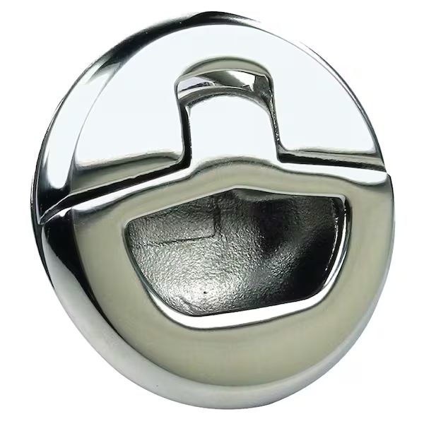 Non-Locking Grand Slam Latch, Round, 1-3/4", 316 SS