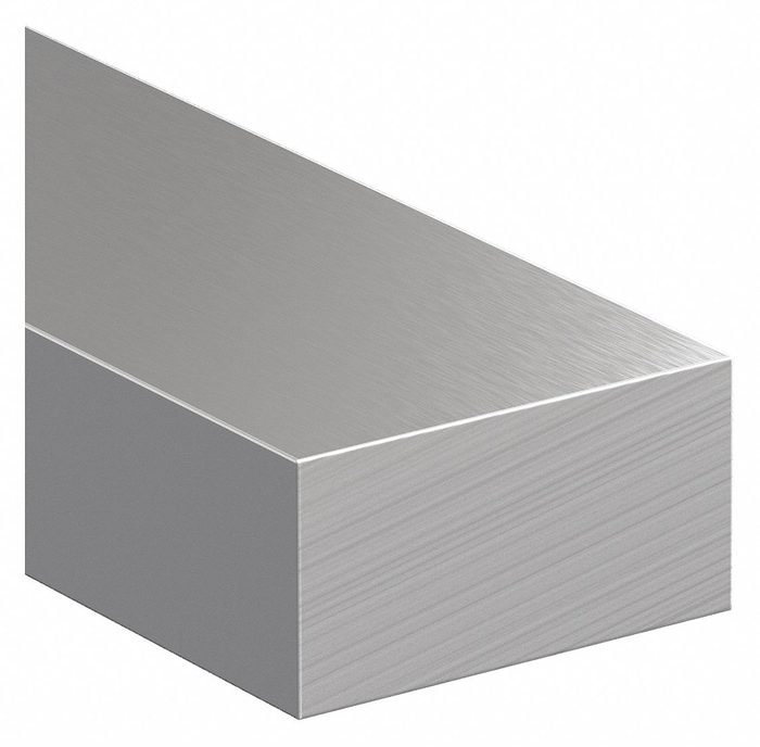 304 Stainless Steel Rectangular Bar, 1.88 in Thick