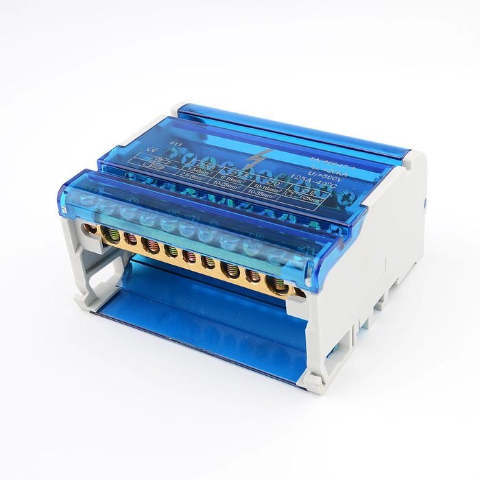Din Rail Terminal Distribution Box 4-level Junction Box 411 Wiring Terminal Block Power Distribution