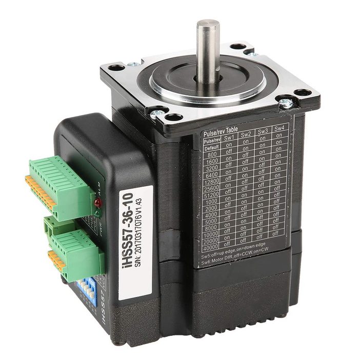 Unipolar Stepper Motor Hybrid, Dual Shaft Frame Size 23 200 Step 0.42 A 12VDC