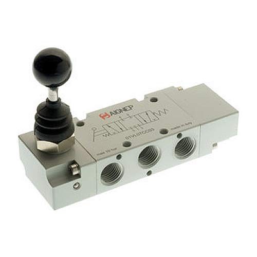 1/8" BSPP Manual Small Lever Aluminum 3 Way Valve