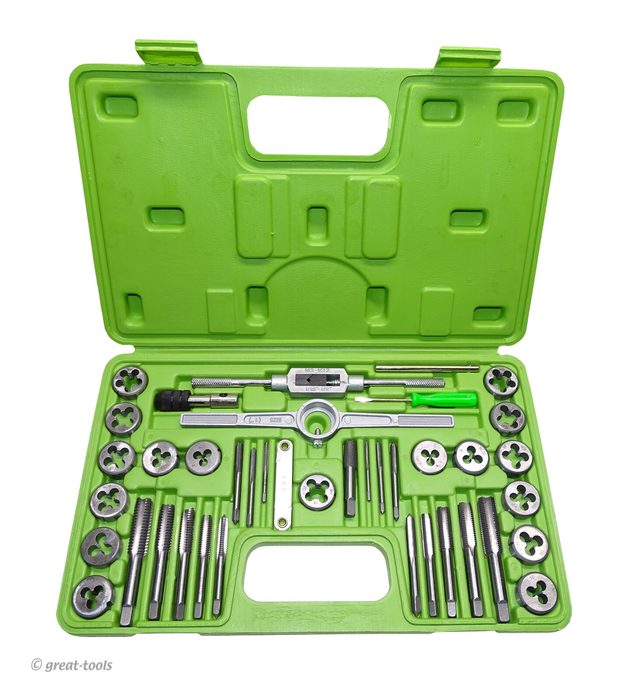 Tap and Die Set, Standard, SAE, 40-pc