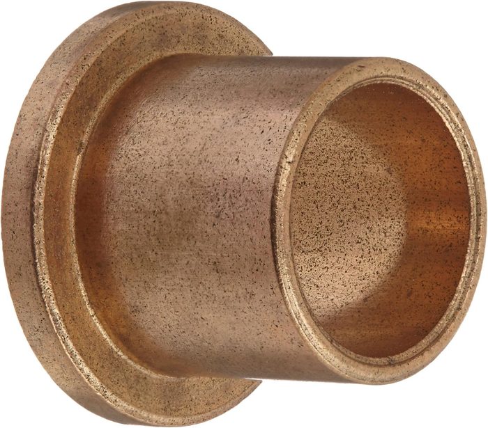 Flanged Bronze Bearing Bushing, 5/8" I.D., 1 1/4" Length, 3/4" O.D.
