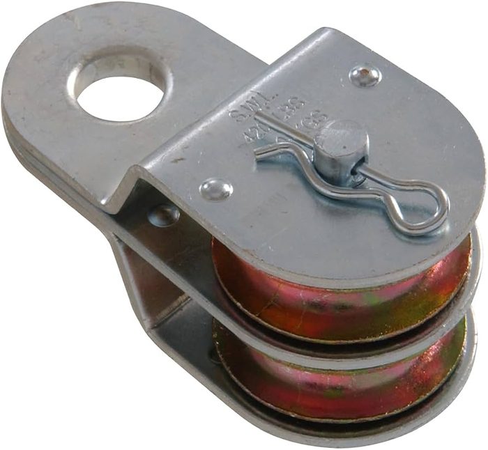 Double Sheave Heavy Duty Pulley with Fixed Eye