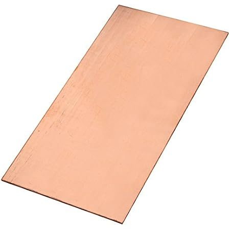 Copper Metal Sheet Plate, 1mm x 100mm x 100mm