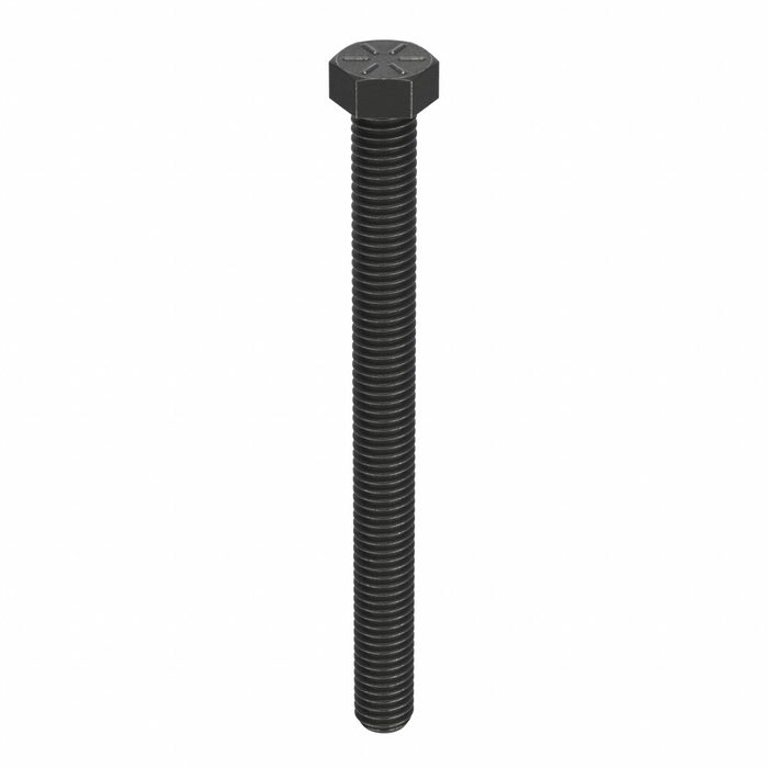 Hex Head Tap Bolt, Grade 8, 3/4 inch-16, Black Oxide Steel, 3-1/2 inch L