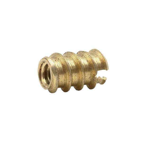 8-32 tpi Solid Brass Wood Insert Nut