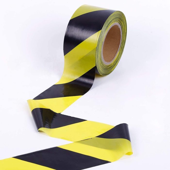Caution Tape Yellow Black Warning Tape
