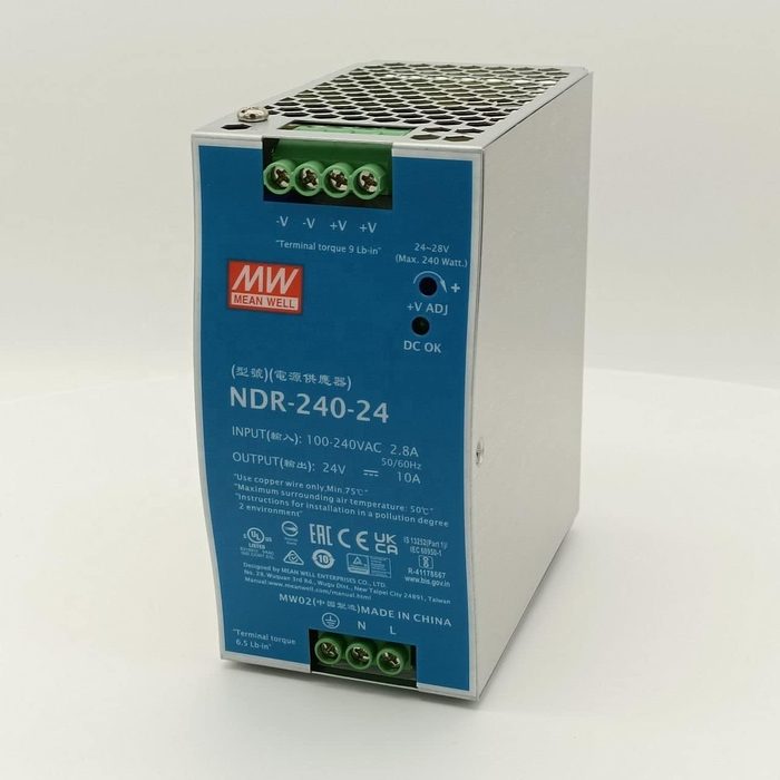 24V 10A 240W DIN-rail Power Supply