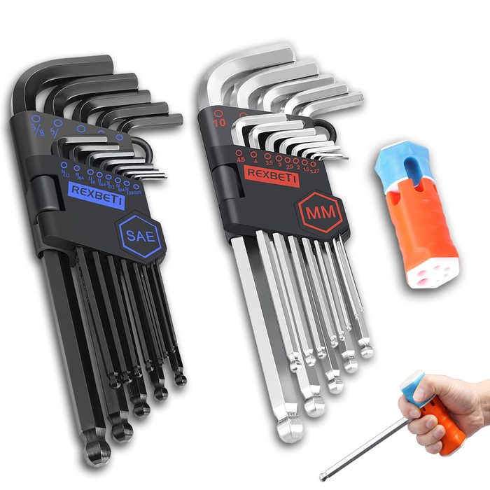 30Pcs Hex Key Set Allen Wrench Set SAE and Metric