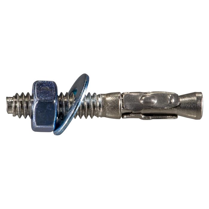 Stainless Steel Blue Wedge Anchors 1/4 x 1-3/4