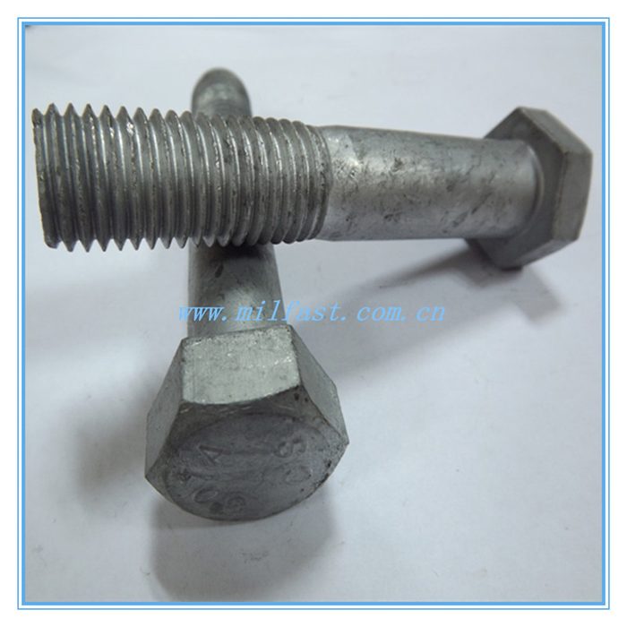 1/4"-20 x 3/4" ASTM A307 Grade A Zinc Finish Hex Bolt