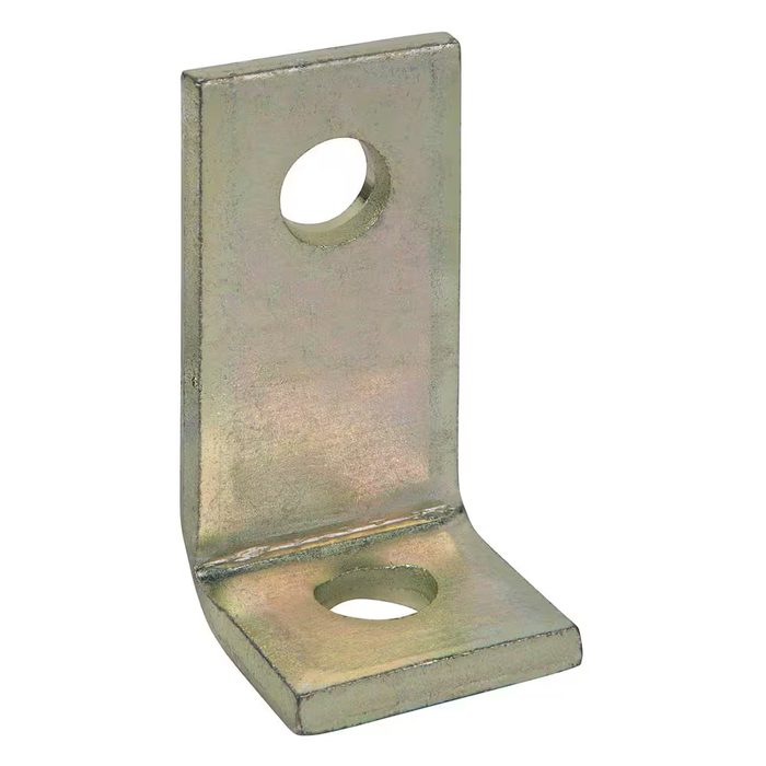 2-Hole 90° Angle Bracket Galv-Krom (Strut Fitting)