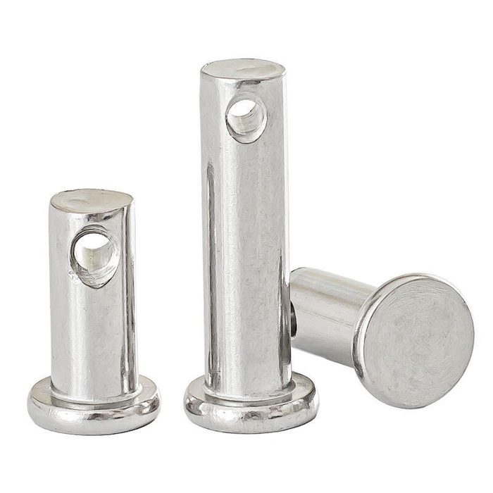 Stainless Steel Clevis Pins with Head Clevis Lock Pin Hole Adjustable with Head Stainless Steel Clevis Pin