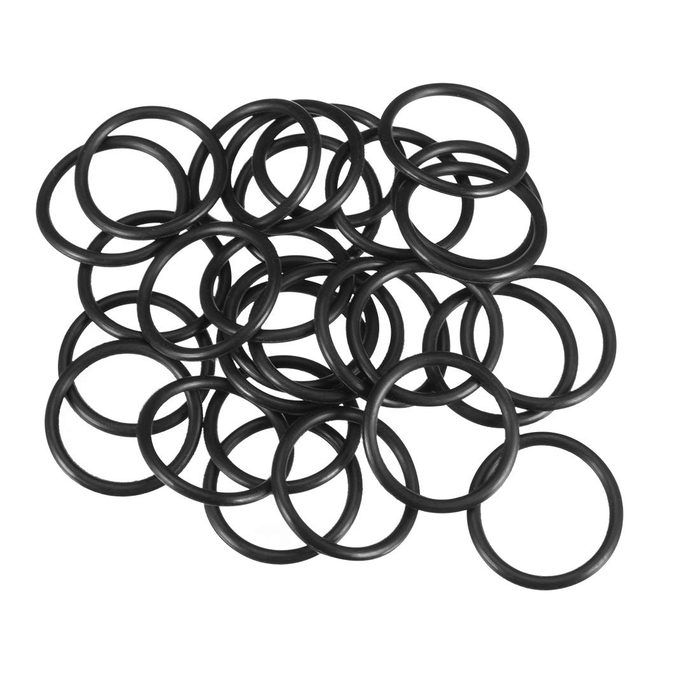 Nitrile Rubber O-Ring, 22mm OD x 18mm ID x 2mm