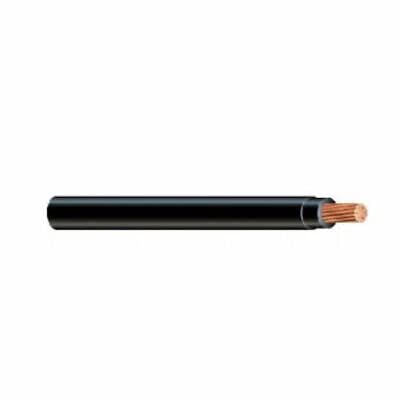 Black #4 Gauge THHN 19-Stranded Copper Building Wire