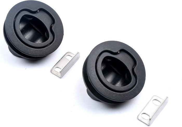 Marine Slam Latch Black Flush Pull Slam Latch Round