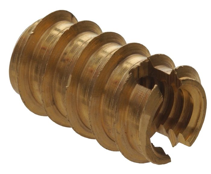 8-32 Brass Wood Inserts Heavy Duty Threaded Nut