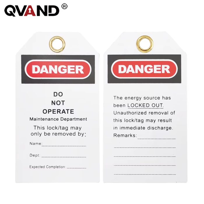 Heavy-Duty Lockout Tagout Safety Tags