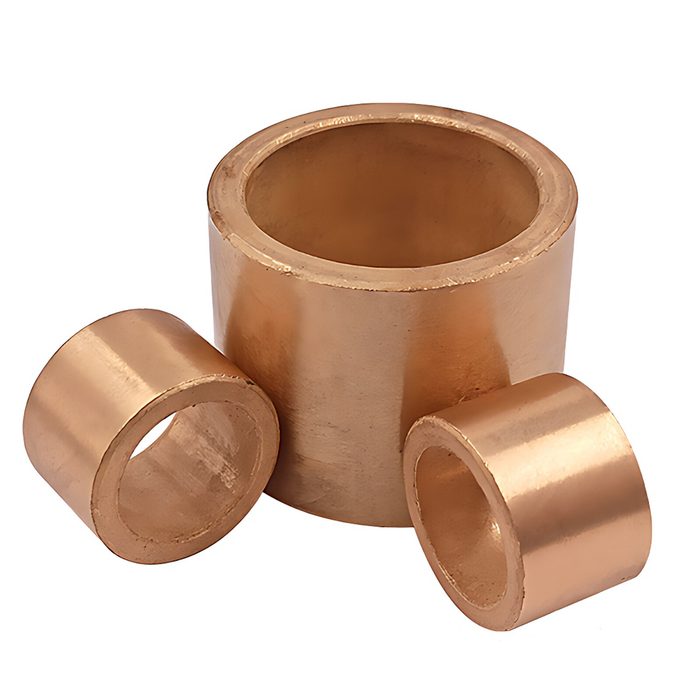 2" ID x 2.5" OD Sintered Bronze Flanged Sleeve Bearing