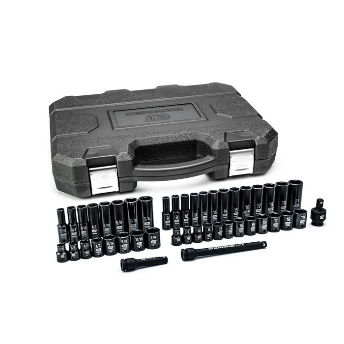 3/8" Square Drive Metric Deep Impact Socket Set