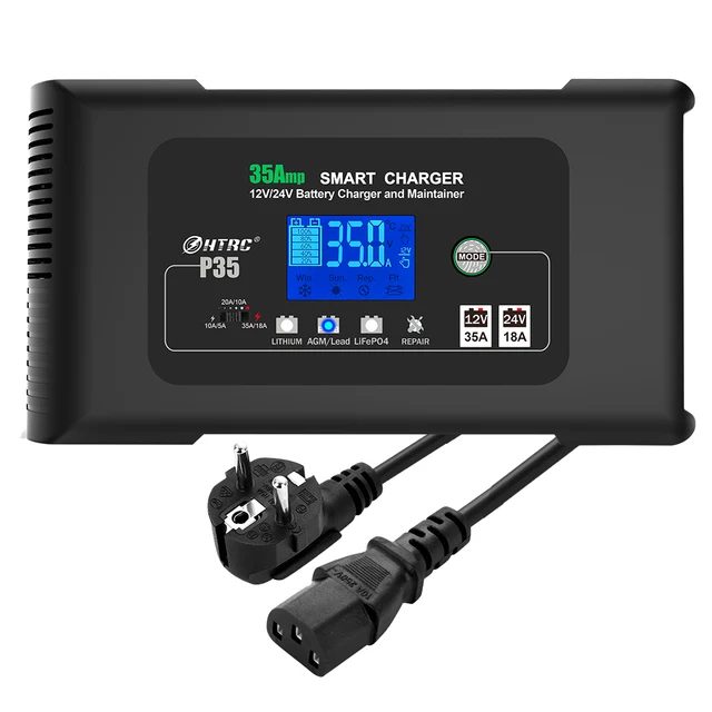 Smart Car Battery Charger 12V/24V 35A