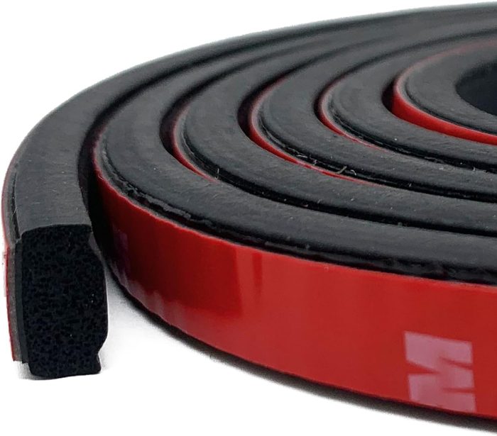Black EPDM Foam Rubber Tape Self Adhesive Sealing Strip
