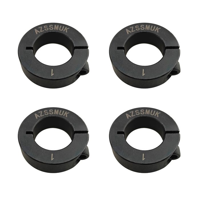 Single Split Clamp-On Shaft Collar with Set Screw