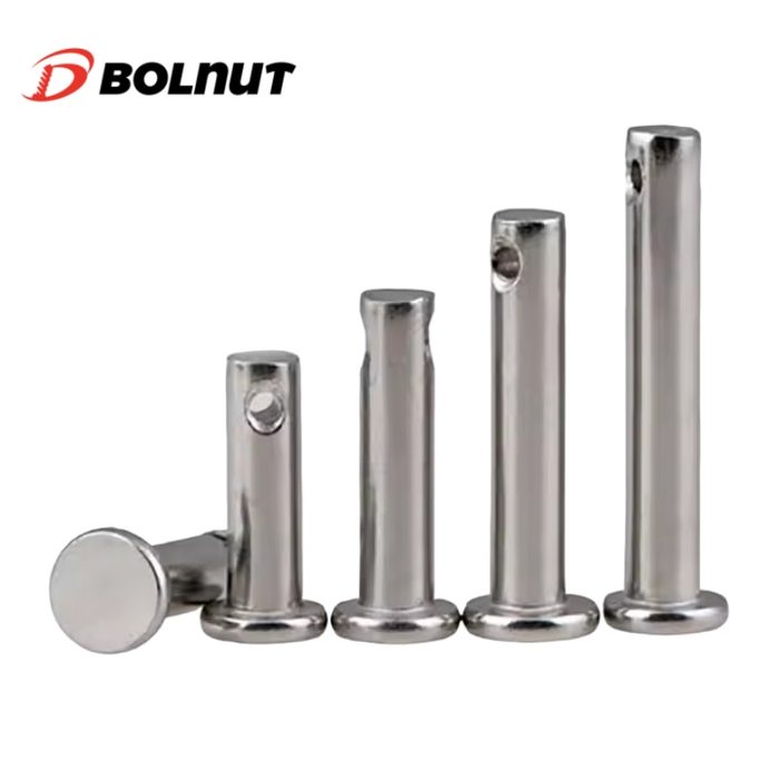 Customized DIN1444 Stainless Steel Flat Head Clevis Pins Grooved Clevis Pins