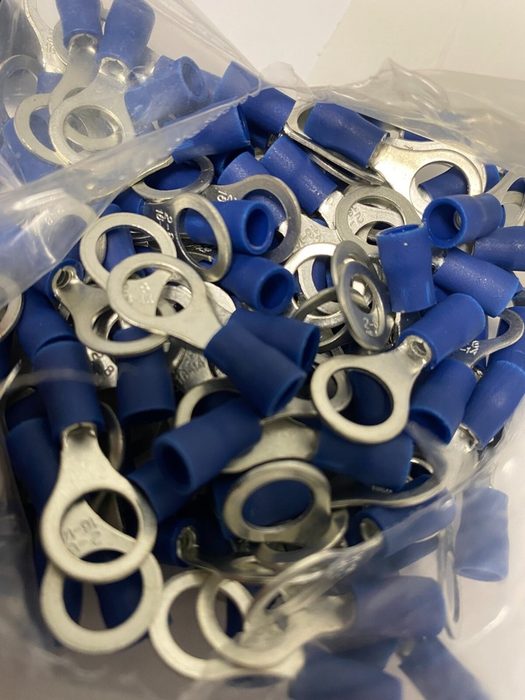 #10 Ring Terminal Connectors (Blue) 16-14 Gauge